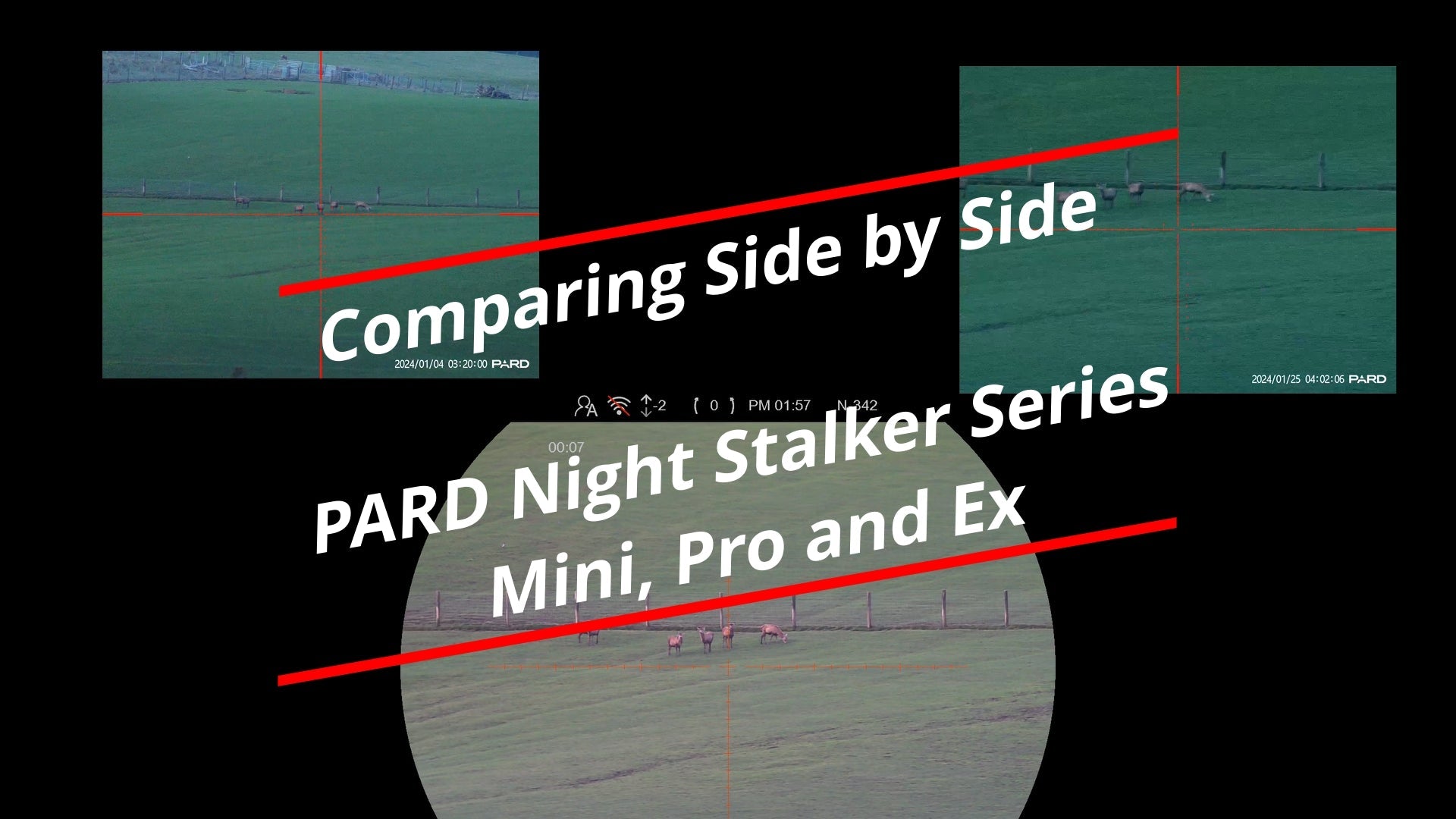 We take a look at the PARD Night Stalker Series - Side by Side